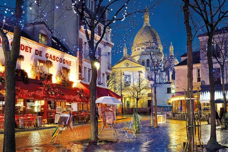 Puzzle 1500 Compact Paris, Montmartre Clementoni