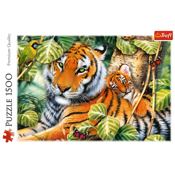 Puzzle 1500 el. Dwa Tygrysy Trefl 26159