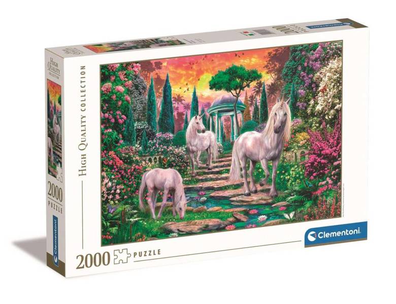 Puzzle 2000 HQ Classical Garden Unicorns 