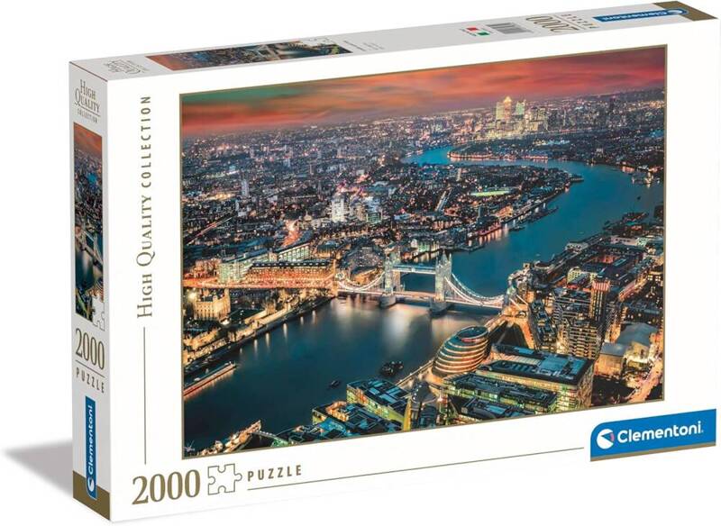 Puzzle 2000 Londyn Widok z lotu ptaka Clementoni