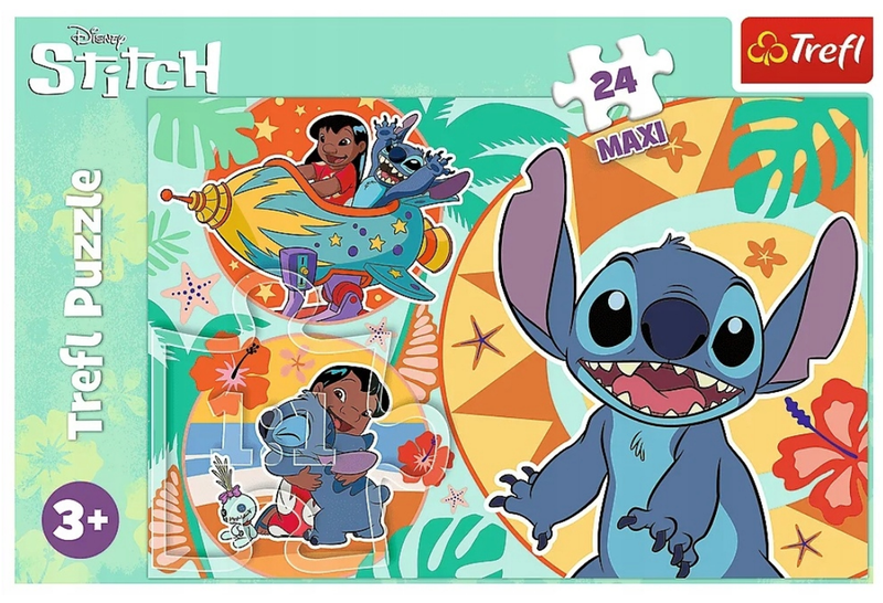 Puzzle 24 Maxi Wesoły dzień Lilo i Stitch Trefl