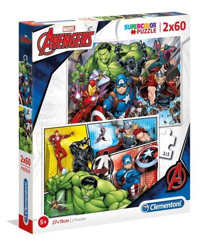 Puzzle 2x60 Marvel Avengers 21605 Clementoni