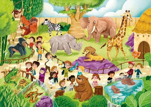 Puzzle 2x60 Zoo 21603 Clementoni