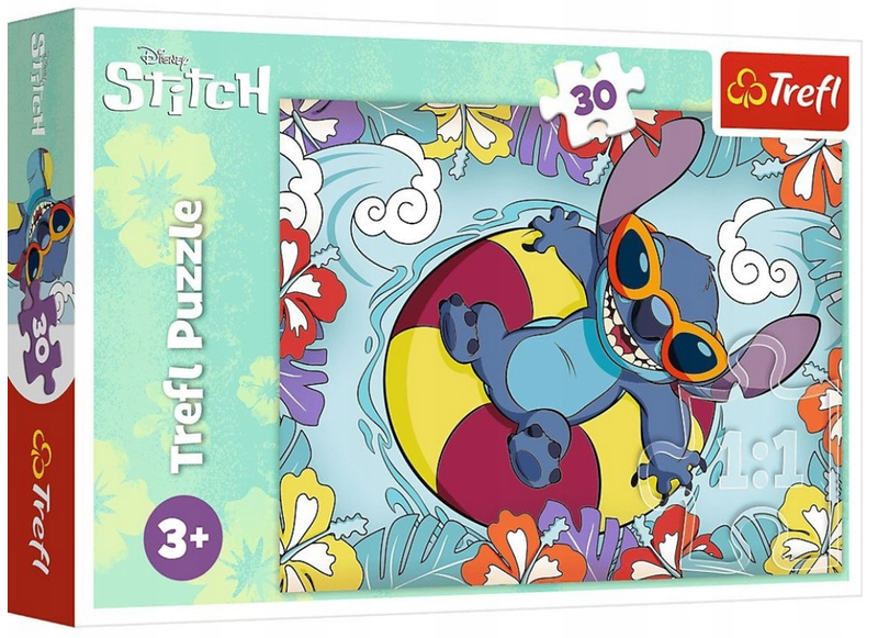 Puzzle 30 Lilo i Stitch na wakacjach Disney Trefl