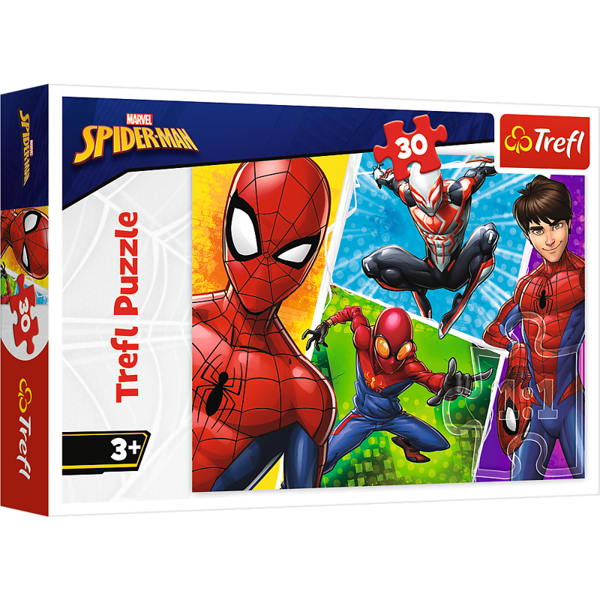 Puzzle 30 el. Spider-Man i Miguel Marvel Trefl