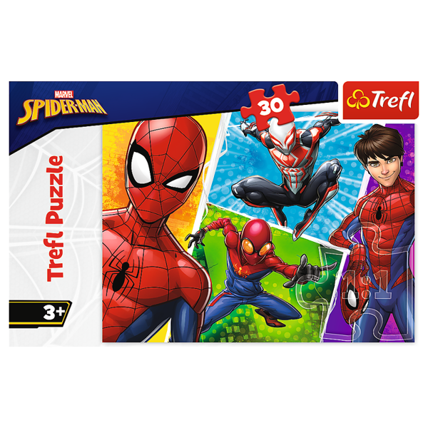 Puzzle 30 el. Spider-Man i Miguel Marvel Trefl