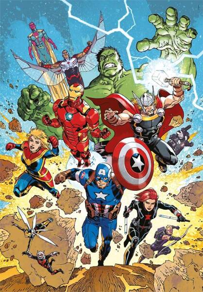 Puzzle 300 Super Color Avengers Clementoni