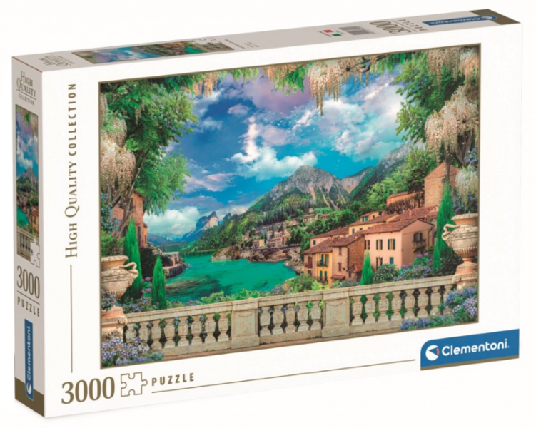 Puzzle 3000 el. Taras nad jeziorem Clementoni