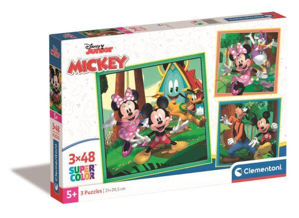 Puzzle 3x48 Super Color Mickey Clementoni