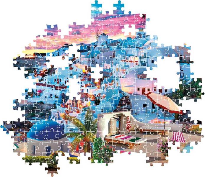 Puzzle 500 Compact Widok na Grecję Clementoni