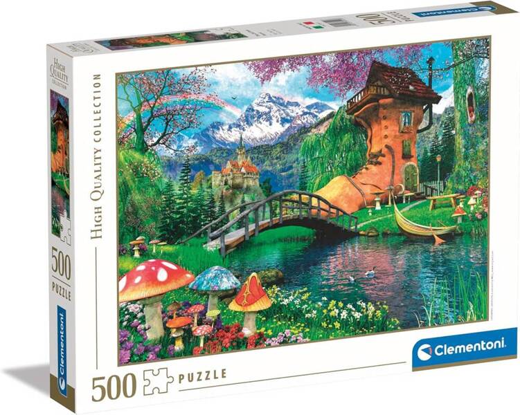 Puzzle 500 Stary dom w kształcie buta Clementoni