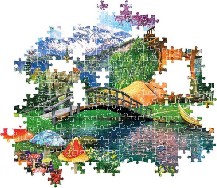 Puzzle 500 Stary dom w kształcie buta Clementoni