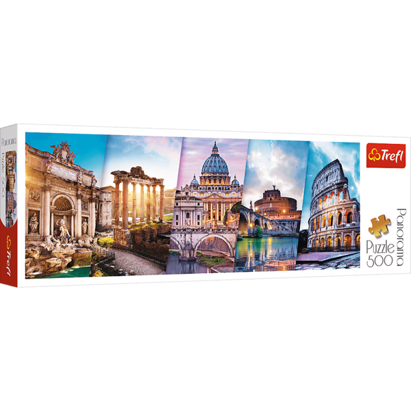 Puzzle 500 el. Panorama Podróż do Włoch Trefl