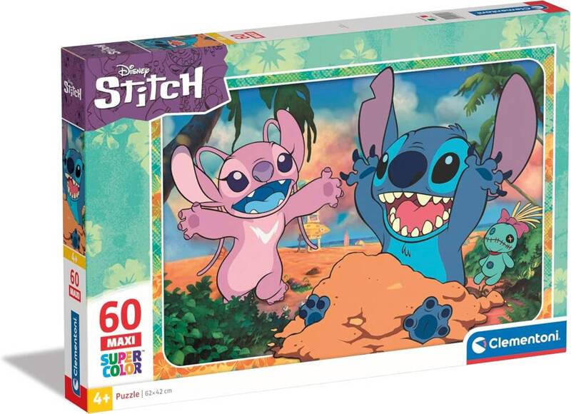 Puzzle 60 Maxi Super Kolor Stitch Clementoni