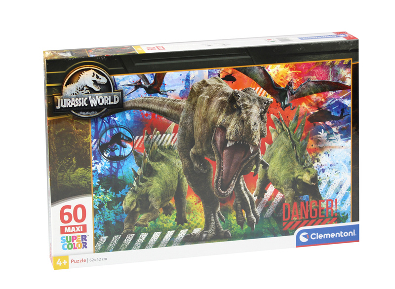 Puzzle 60 maxi Super Color Jurassic World 26456