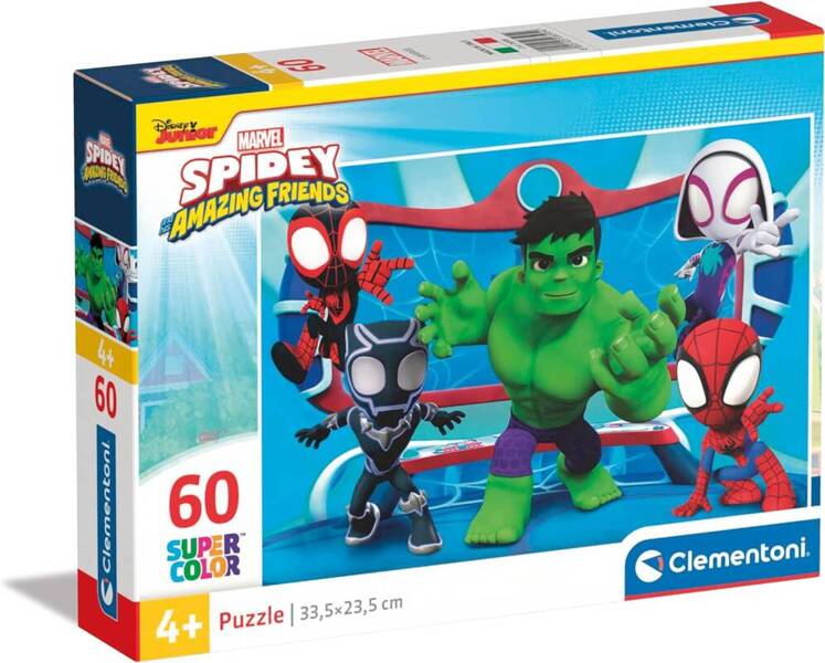 Puzzle 60 maxi Super Kolor Spidey Clementoni