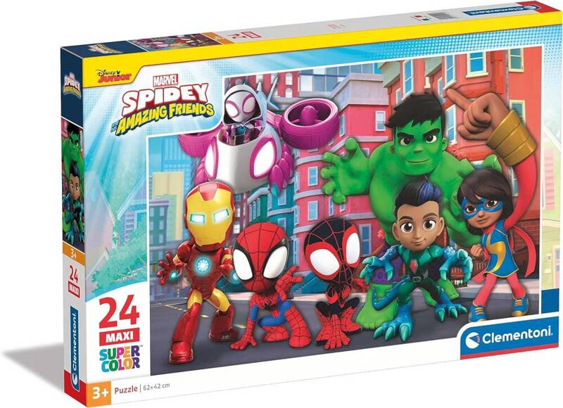 Puzzle Super Color 24 MAXI Spidey i przyjaciele  