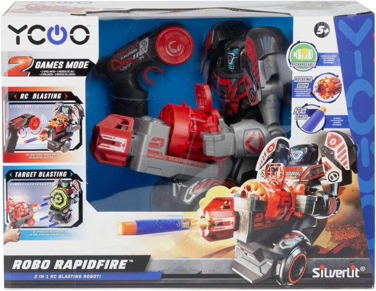 Silverlit ROBO RAPIDFIRE Robot Wyrzutnia sterowany