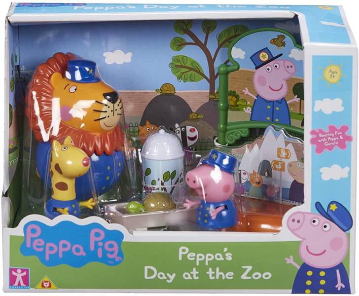 Świnka Peppa Dzień w Zoo 3 Figurki + akcesoria