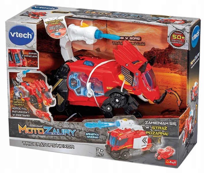 VTech Motozaury Triceratops Nexor XL Straż Pożarna