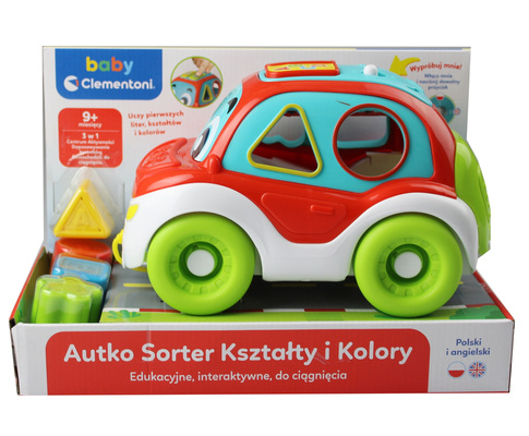 Autko Sorter Kształty i Kolory klocki Clementoni