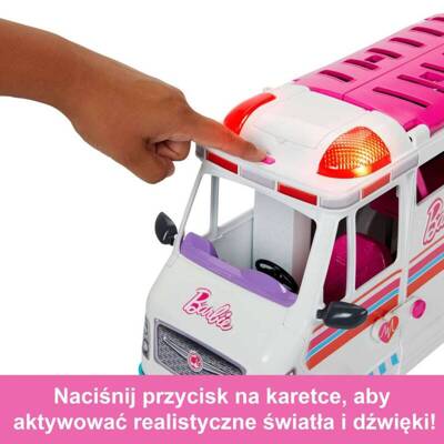 Barbie Karetka Mobilna Klinika Zestaw Mattel