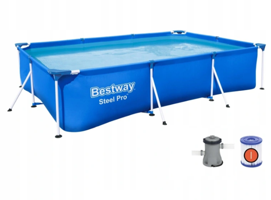 Basen stelażowy 300x 201x66cm Pompa Bestway 56411