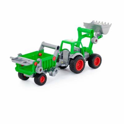 Farmer Technik Traktor ładowarka z przyczepą 8718