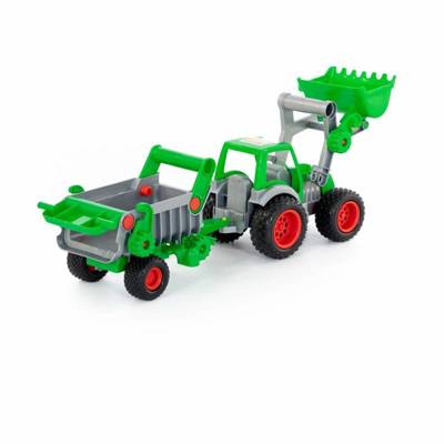 Farmer Technik Traktor ładowarka z przyczepą 8718