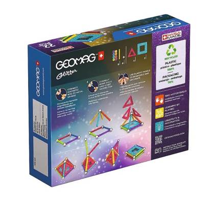 GEOMAG Glitter Klocki magnetyczne 22 el.