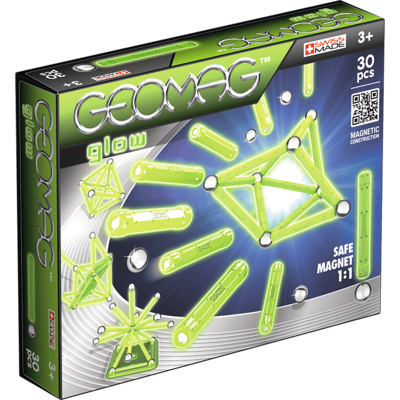 GEOMAG Glow 30 el. Klocki magnetyczne świecące