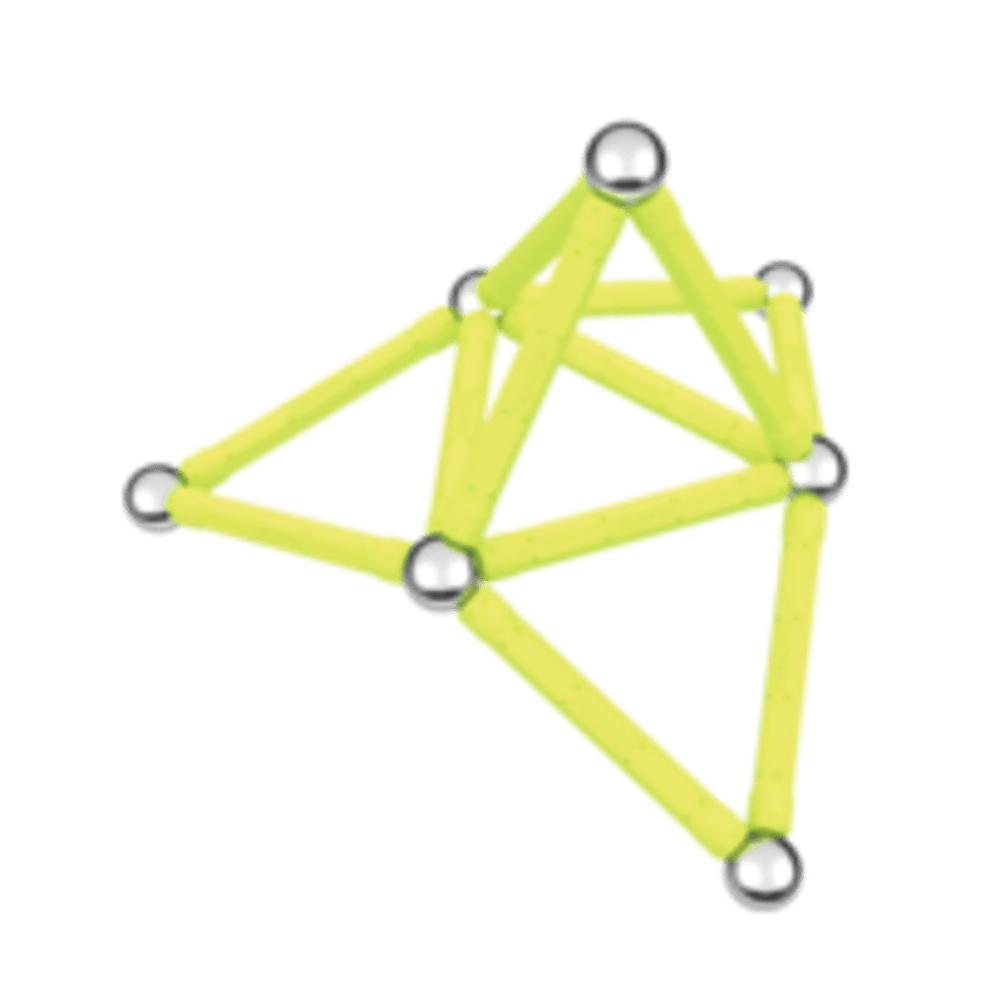 GEOMAG Glow 30 el. Klocki magnetyczne świecące