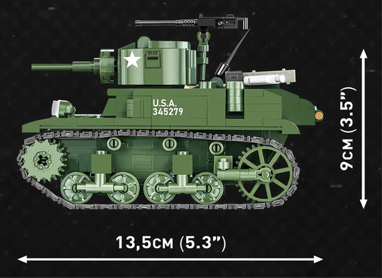 Klocki Cobi 3048 Company of Heroes 3: M3A1 Stuart