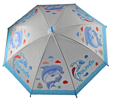 Kolorowy parasol dziecięcy z gwizdkiem 85 cm wzory