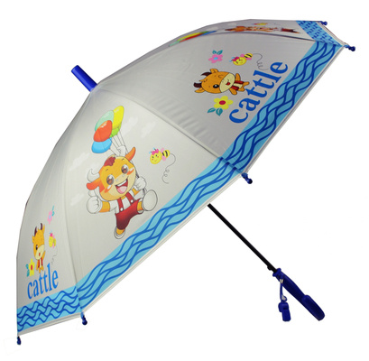 Kolorowy parasol dziecięcy z gwizdkiem 85 cm wzory