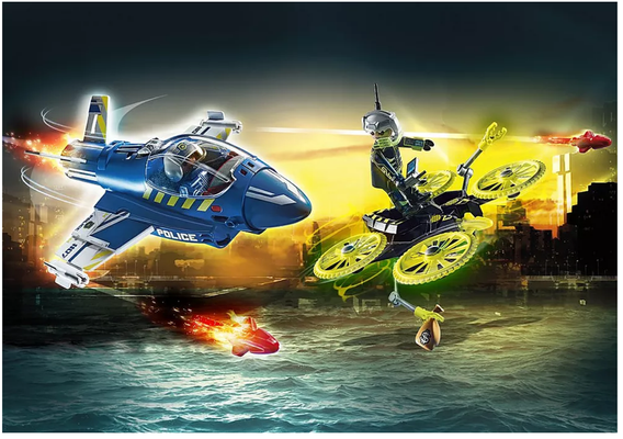 Playmobil 70780 Policyjny odrzutowiec dron 44 el.