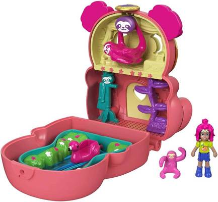 Polly Pocket Otwórz i przekręć Leniwiec GTM56