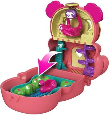 Polly Pocket Otwórz i przekręć Leniwiec GTM56