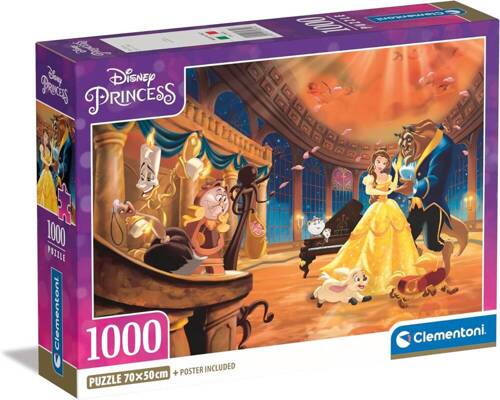 Puzzle 1000 Compact Disney Piękna i Bestia