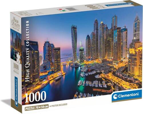 Puzzle 1000 Compact Dubaj Clementoni