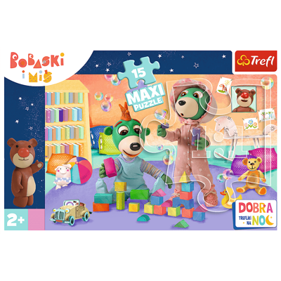 Puzzle 15 Maxi Wesoły świat bobasków Trefliki