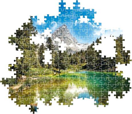 Puzzle 1500 Compact Blue Lake Clementoni