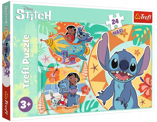 Puzzle 24 Maxi Wesoły dzień Lilo i Stitch Trefl