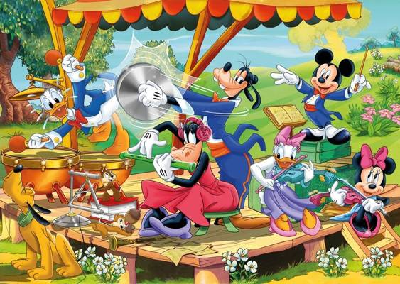 Puzzle 2x60 Super Color Mickey Friends Clementoni