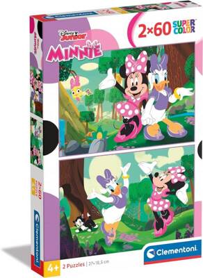 Puzzle 2x60 Super Kolor Myszka Minnie Clementoni