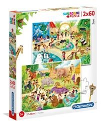 Puzzle 2x60 Zoo 21603 Clementoni