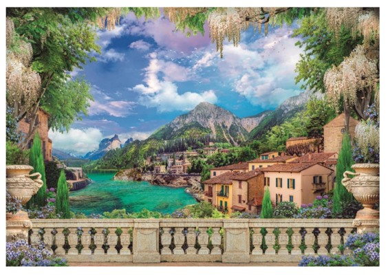 Puzzle 3000 el. Taras nad jeziorem Clementoni