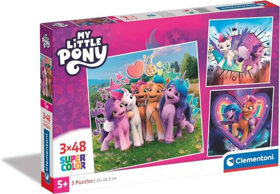 Puzzle 3x48 Super Kolor My Little Pony Clementoni