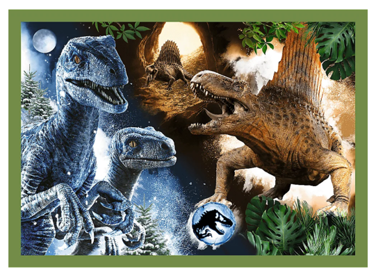 Puzzle 4w1 Groźne Dinozaury Trefl