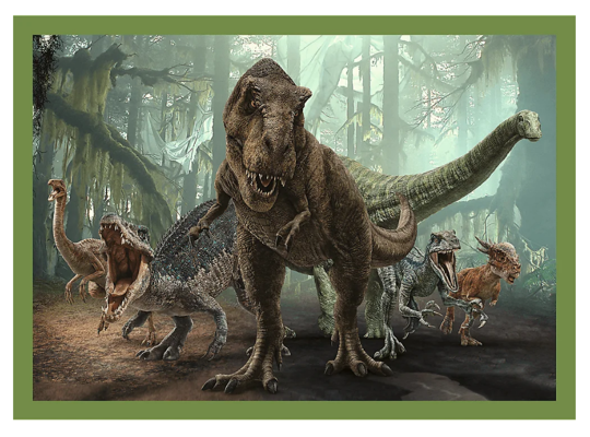 Puzzle 4w1 Groźne Dinozaury Trefl